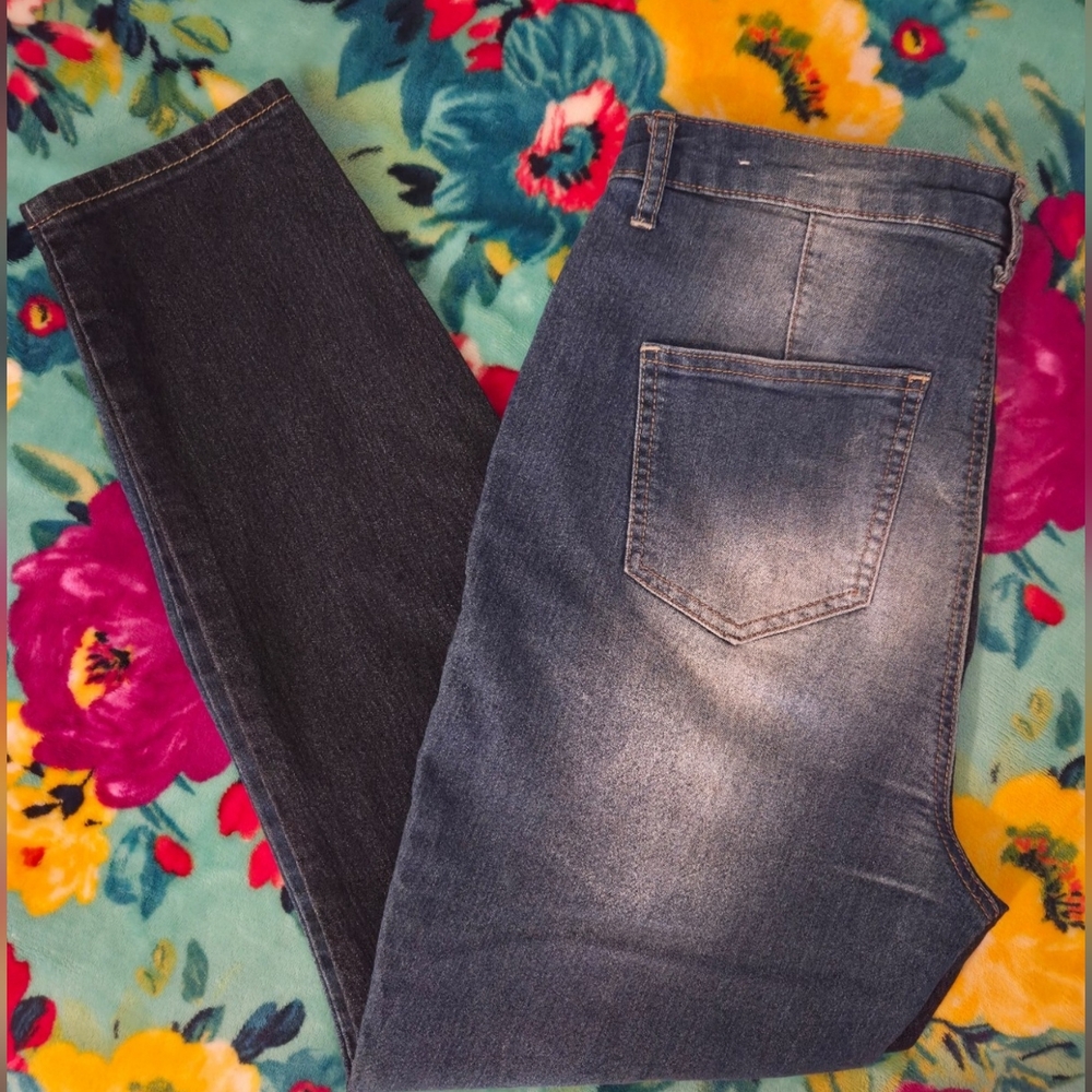 Gemma Rae 2 Tone Skinny Jeans